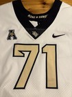 Ucf Knights Game Used Worn White Nike Football Jersey  71 2xl