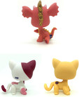 Lps Pet Shop Animal Action Figures Dog Cat Kids Boys Girls Gift  3pcs 