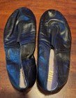 Bloch Womens Black Slip-on Leather Jazz Hip Hop Dance Shoes Split Sole Elastic