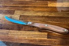 Vtg  Cutco Usa 1059 Serrated Blade Table Steak Knife Brown Swirl Handle