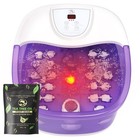 Foot Spa Bath Massager With Heat  2025 Upgraded   Vibration  Temperature Cont   
