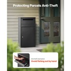 Package Delivery Boxes For Outside 35 8 In Anti-theft Lockable Parcel Drop Box