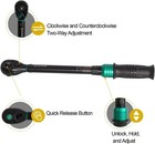 1 4  Dr Drive Inch Lbs Pound Micrometer Clicker Tork Torq Torque Wrench Tool