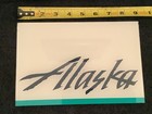 Alaska Airlines Vintage Office Door Signage 9  X 6  Icicle Livery Wordmark