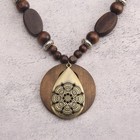 Boho Necklaces For Women Long Wooden Pendant Vintage Necklace Wooded Necklace