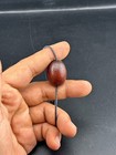 Ancient Central Asian Banded Agate Stone Bead In Good Condition