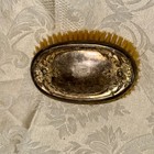 Antique Silver Vanity Brush Ornate Floral Victorian Cottagecore Decor Display