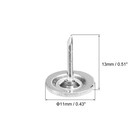 50pcs 11mmx13mm Flat Head Decorative Upholstery Tacks Furniture Nails White