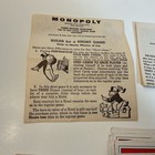 Vintage 1961 Monopoly Replacement Pieces Houses Hotels Cards Instructions