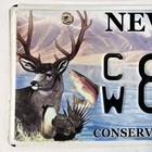 Nevada Conserve Wildlife License Plate     free         Cw 873g   Specialty Graphic 