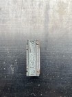 Small Flag  Sword    Wreath Vintage Letterpress Printer s Block
