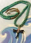 Navajo Sterling Silver Onyx Coral Dragonfly 925 Pendant Turquoise Necklace 24   