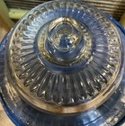 Vintage Arcoroc France 2-piece Pressed Glass Cheese Or Cake Cloche Set