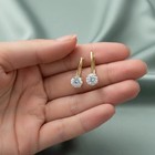 3tcw Round Cut Lab Created Diamond Drop Dangle Earring 14k Yellow Gold Plated