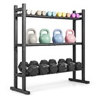 3-tier Heavy-duty Dumbbell Rack Stand  529lb Capacity  Space-saving Organizer