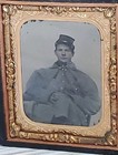 Civil War Ambrotype 1 9 Samuel Waters 71st Illinois Volunteer Company F Winter