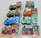 The Tin Box Co Locomotive Collectible Tins With Movable Wheels 8 Different  c 