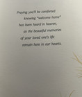 Sympathy Card W  Envelope    welcome Home 