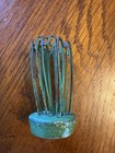 Vintage Lot Of 4 Metal Flower Frogs 3 Spiked 1 Hairpin  aa 