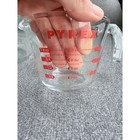 Pyrex Measuring Cups Set 2pc Green 516 2-cup Red 1-cup Excellent Vintage Glass