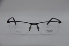 New Thin Light Glasses Tlg Nu015 C03 Black Authentic Eyeglasses 58-18