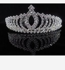 Gold Bridal Crystal Wedding Hair Tiara Crown Prom Veil Headband Birthday S8c9