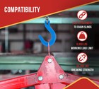 4 Pack 3 8  G100 Clevis Foundry Hook Wll 8800 Lbs For Towing Lifting   Rigging