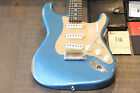 Minty  Fender Ltd Ed Cs 1960 Strat Roasted Relic Aged Lake Placid Blue  coa Ohsc