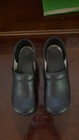 Dansko Black Leather Professional Clogs Size 41