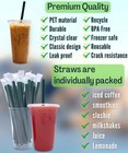 Cappatua 20 Oz Clear Plastic Cups Lids And Straws Disposable Drinking Cups For