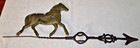Antique Original  Horse Lightning Rod Has Directional And Bullet Holes 24 