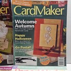 Card Maker Paper Works Magazine Lot Of 4 Dyi Arts Scrapbook Ideas Handmade Stamp