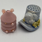 Thimble Lot Of Damaged Imperfect Broken Mixed Thimbles For Projects Crafting