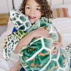 Melissa   Doug Giant Sea Turtle Lifelike Stuffed Animal Plush Toy 3ft New    wa 