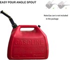 4 Pack Gas Can Spout Replacement Kit Universal Leakproof Black