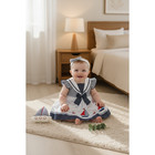 We   re Kids Newborn Sailboat Nautical Dress Set With Bloomers     Size 0   3 Months