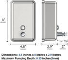 Commercial Soap Dispenser Wall Mount Stainless Steel Manual Pump Liquid Rust-pro