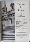 Vintage Camera In Rome Magazine Peter Basch Whitestone Photo Books 1963