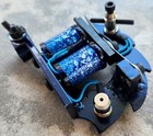 Handmade Blue Galaxy Dragon Shader Tattoo Machine With Blue Shimmer Coils Usa 