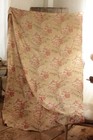 Faded Floral Antique Fabric C1890 French Country English Cottage Look Stunning 