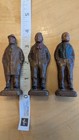 1940s Syroco Pressed Wood Figurine Set Of 3 Maritime Men  1941 4  Tall