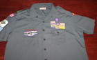 Boy Scouts Of America Bsa Men s Shirt Venturing Green 2x-large Xxl Sewn Patches