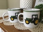 John Deere Tractor Coffee Mug Cups Set Of 2 Gibson Officially Licensed 14oz Farm