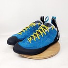 Scarpa Helix Climbing Shoes Mens 12 5 Boulder Gym Eu 46 5 Hyper Blue Lace Up