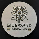 Craft Beer Coaster One Sideward Brewing Co Orlando 3 5  2 Sided Fl-sidw-3