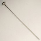 Antique Sterling Silver Hat Pin 7    Floral Repousse Victorian Edwardian Pin 925