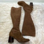Tory  burch Knee High Sydney   suede   boots   brown