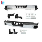 Chrome Rear Bumper Assembly For 2014-2018 Chevy Silverado gmc Sierra 1500 Steel
