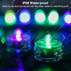 3pcs Led Submersible Candle Lights Waterproof Wedding Decor Party Vase Tea Light