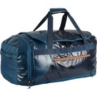 70l Duffel Bag Tuckable Backpack Straps Travel Gym Durable Ripstop Design Blue